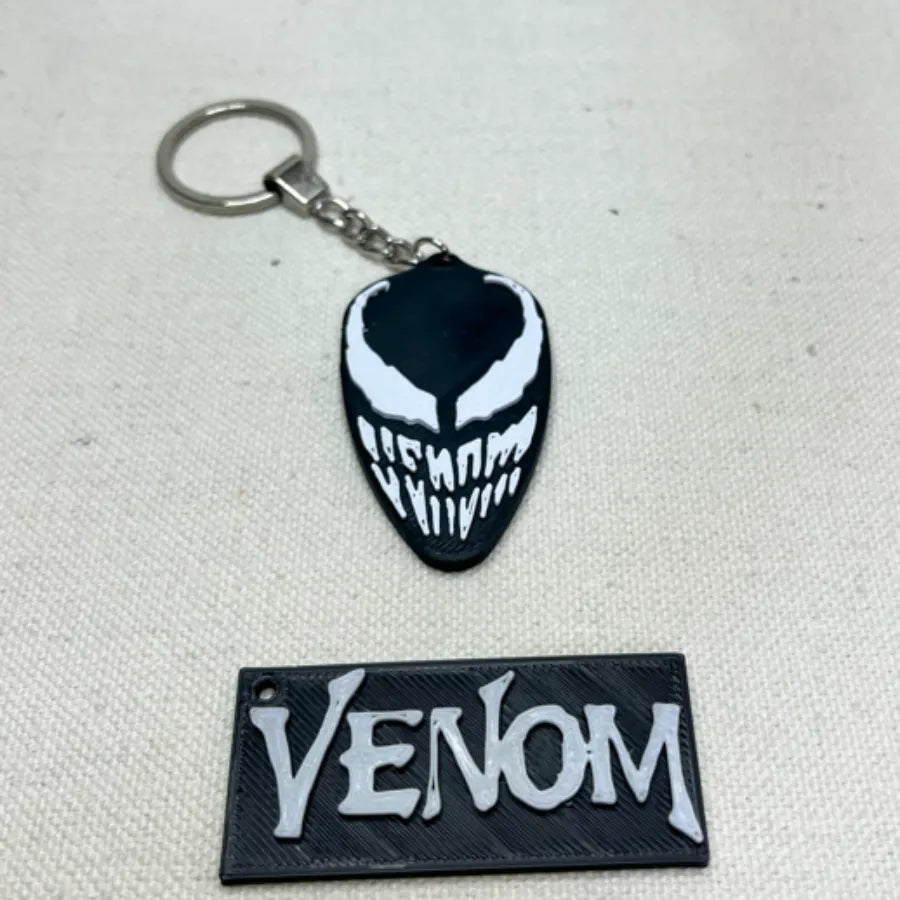 Venom face keychain